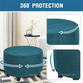 Indoor Round Ottoman Slipcovers Covers Slipcover